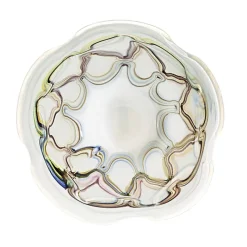 Schalen^Art Glass Schale mit Fadendekor "Pavel" (25cm)