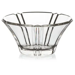 Schalen & Schüsseln^German Crystal Schale Nadine 21,5cm, Transparent, aus Bleikristall