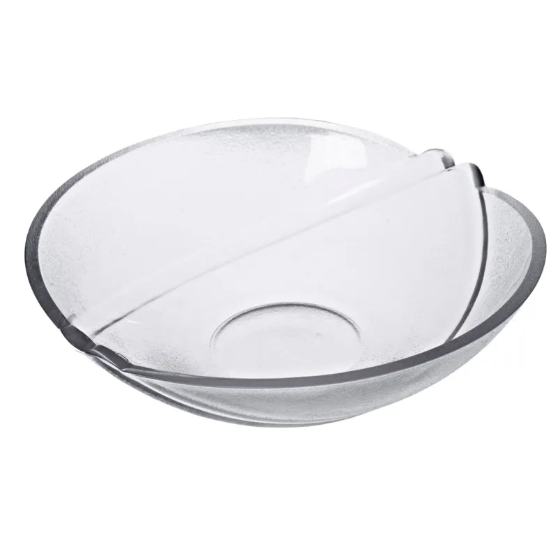 Schalen & Schüsseln^Cristalica Schale Salatschüssel Servierschale Lemon 22,5 cm Bleikristal transparent