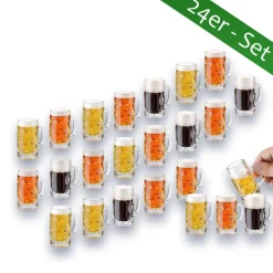 Männer|Likör & Wodkagläser^Cristalica Schnapsglas Mini-Bierkrug Partygag Wodka Junggesellenenabschied Don 24er Set 40ml