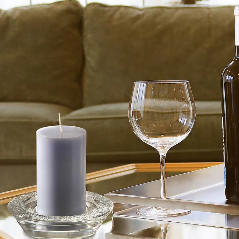 Kerzenhalter^German Crystal Schwerer Kerzenhalter Kerzenständer Stumpenkerzenhalter 15,5 cm Bleikristall Glas