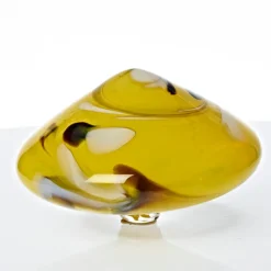 Kugeln & Zapfen^Art Glass Schwimmkegel Gartenteich Wasserbecken Insel Dekoration Glas Handmade 14cm bunt