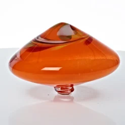 Kugeln & Zapfen^Art Glass Schwimmkegel Gartenteich Wasserbecken Insel Dekoration Glas Handmade 14cm bunt