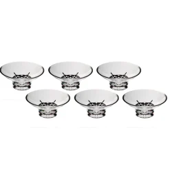 Badezimmer^Cristalica Seifenschale aus Bleikristll 6er Set (12cm)