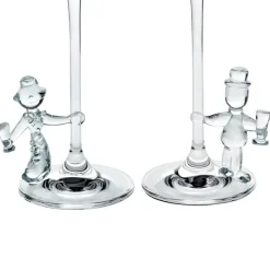 Hochzeit|Hochzeit^Art Glass Sektglas Braut & Bräutigam Hochzeitsglas 2er-Set