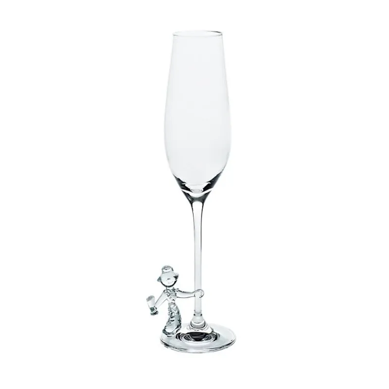 Hochzeit|Hochzeit^Art Glass Sektglas Braut & Bräutigam Hochzeitsglas 2er-Set