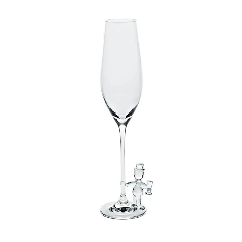 Hochzeit|Hochzeit^Art Glass Sektglas Braut & Bräutigam Hochzeitsglas 2er-Set