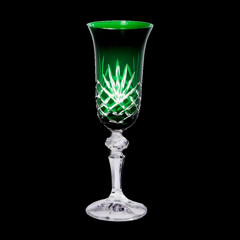 Sektgläser|Farbige Gläser^Cristalica Sektglas Champagnerglas Laura Handgeschliffen 150ml