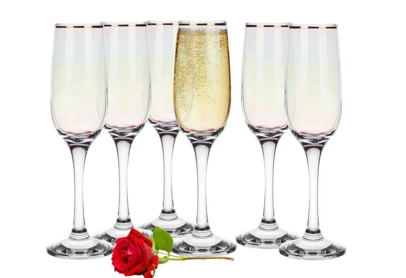 Hochzeit|Hochzeit^Cristalica Sektglas Golden Pearl 220ml