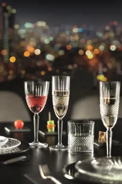 Sektgläser|Gläserset^Cristalica Sektglas Sektkelch Champagnerglas Brillante Retro Nostalgie 4er Set 190ml