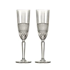 Sektgläser|Gläserset^Cristalica Sektglas Sektkelch Champagnerglas Brillante Retro Nostalgie 2er Set 190ml