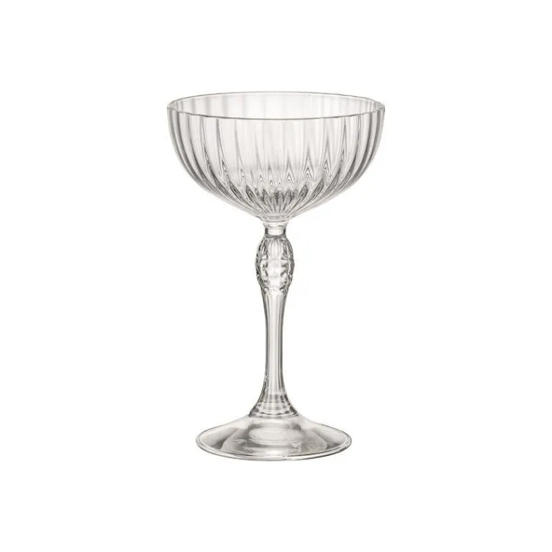 Frauen|Sektgläser^Cristalica Sektschale Americas ´20s 230ml Champangerglas Retro Vintage Kristallglas