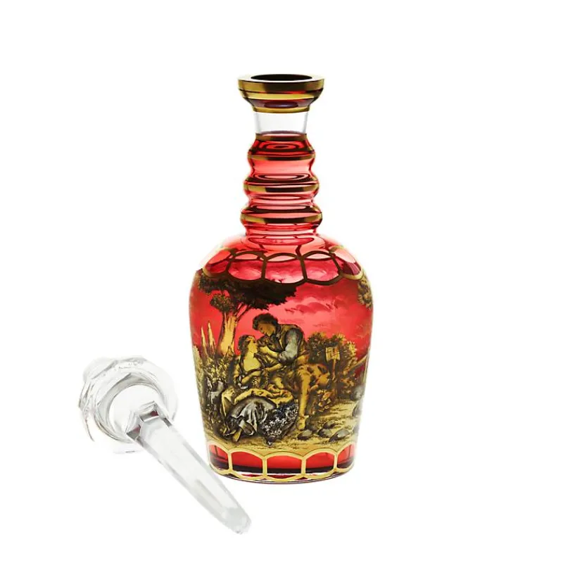 Karaffe & Dekanter^Art Glass Servierflasche "Red Queen" (50cm)