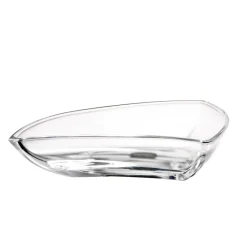 Schalen & Schüsseln^German Crystal Servierschale groß Loft 19cm geschwungen Kabarett Schüssel Bleikristallglas klar