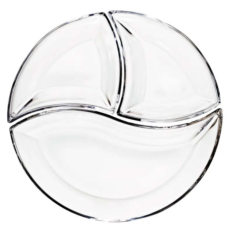 Schalen & Schüsseln^German Crystal Servierschale groß Loft 19cm geschwungen Kabarett Schüssel Bleikristallglas klar