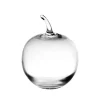 Obst & Gemüse^Cristalica Skulptur Glasfigur Glaskugel Apfel aus Glas transparent 11,9cm