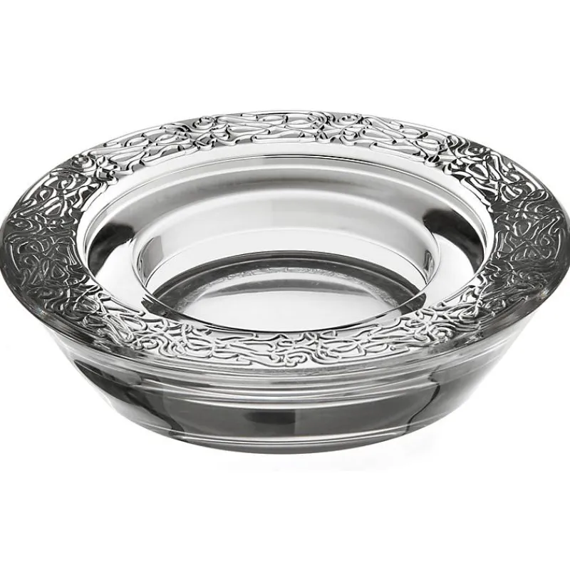 Kerzenhalter^German Crystal Stumpenkerzenhalter Mystery 15,5cm, Transparent, aus Bleikristall