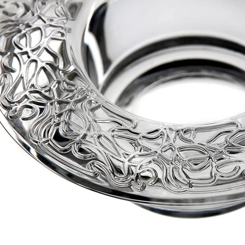 Kerzenhalter^German Crystal Stumpenkerzenhalter Mystery 15,5cm, Transparent, aus Bleikristall