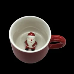 Kaffee & Teeservice|Weihnachten^Cristalica Tasse mit Figur, Keramik Becher mit Henkel, Rot/Weiß
