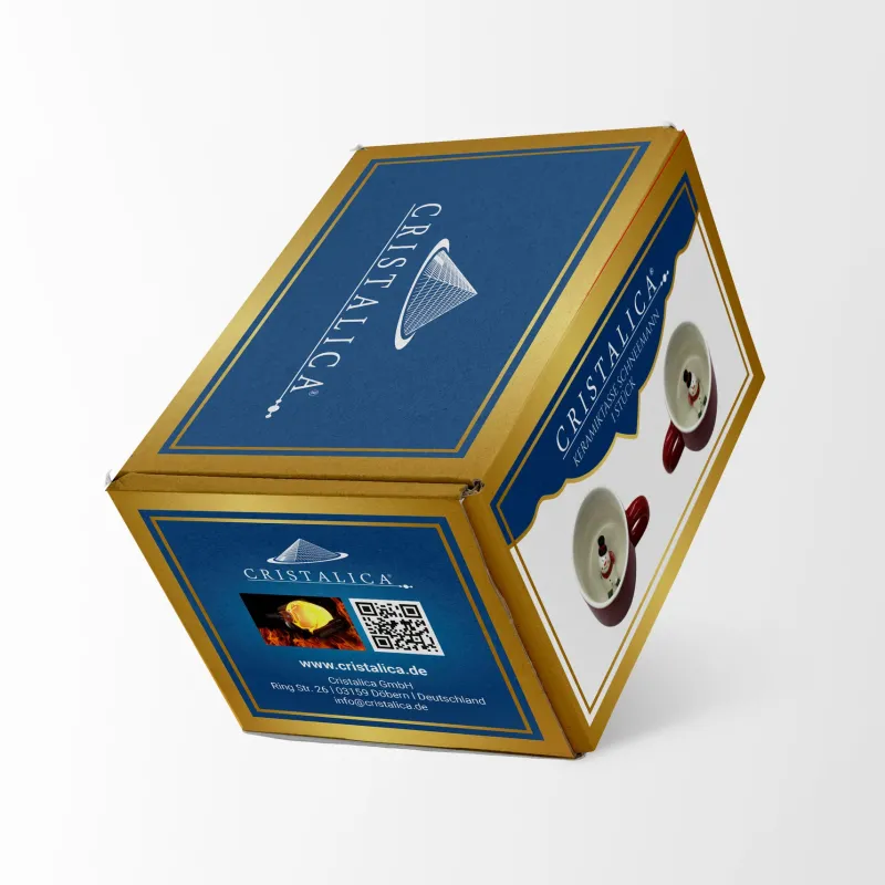 Kaffee & Teeservice|Weihnachten^Cristalica Tasse mit Figur, Keramik Becher mit Henkel, Rot/Weiß