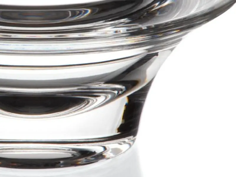 Weihnachten|Weihnachten^Cristalica Teelichthalte Kerzenhalter Kerzenständer rund 4.5 cm Glas Bleikristall