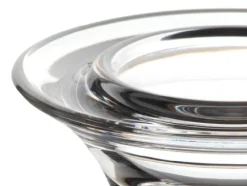 Weihnachten|Weihnachten^Cristalica Teelichthalte Kerzenhalter Kerzenständer rund 4.5 cm Glas Bleikristall