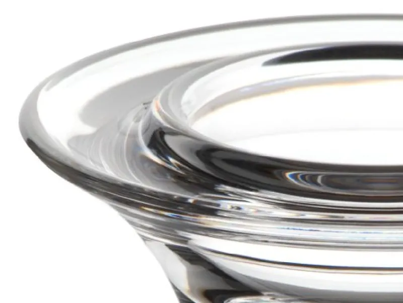 Weihnachten|Weihnachten^Cristalica Teelichthalte Kerzenhalter Kerzenständer rund 4.5 cm Glas Bleikristall