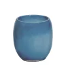 Frauen|Einweihung^Cristalica Teelichthalter 13cm blau