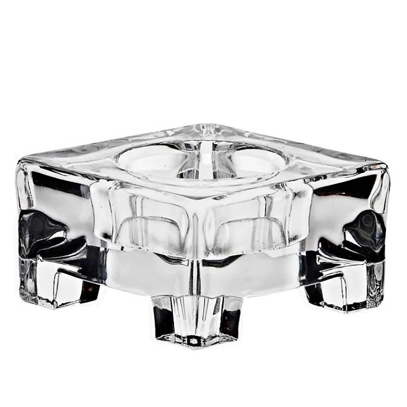 Kerzenhalter^German Crystal Teelichthalter 1er auf Füßen Venezia (7x7cm)