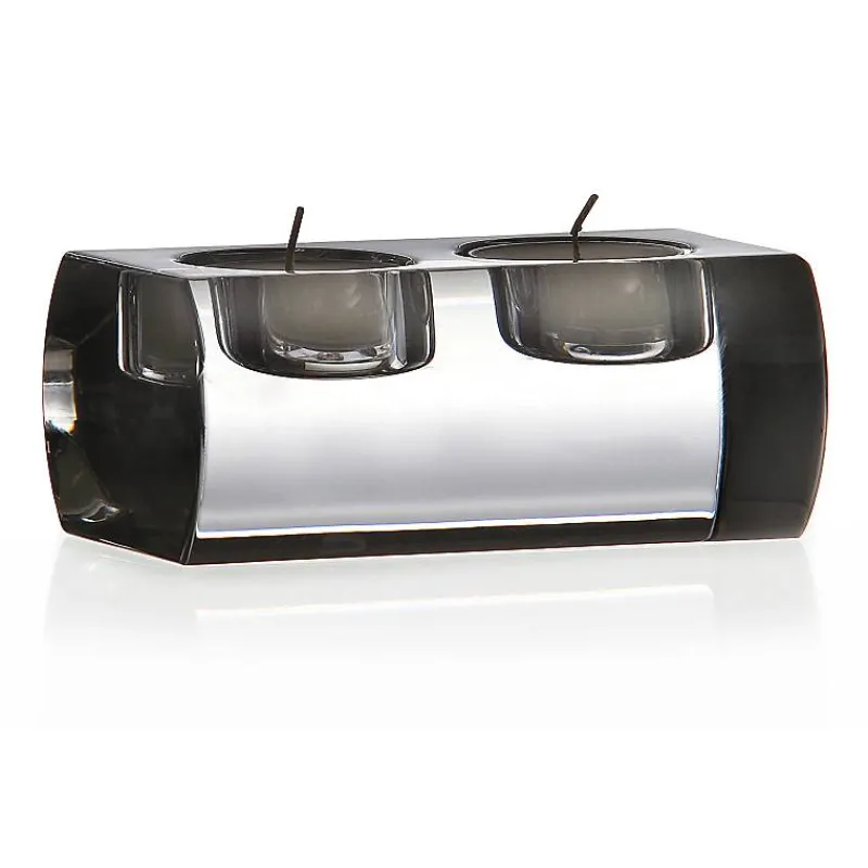 Kerzenhalter^German Crystal Teelichthalter 2er Feeling 12cm