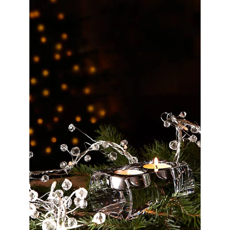 Kerzenhalter^German Crystal Teelichthalter 2er Feeling 12cm