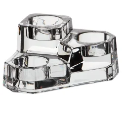 Kerzenhalter^Fan Unikate Teelichthalter 3er Lucio 6,5cm Bleikristall