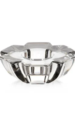 Weihnachten|Weihnachten^German Crystal Teelichthalter Heaven Schneeflocke 10,5 cm flach