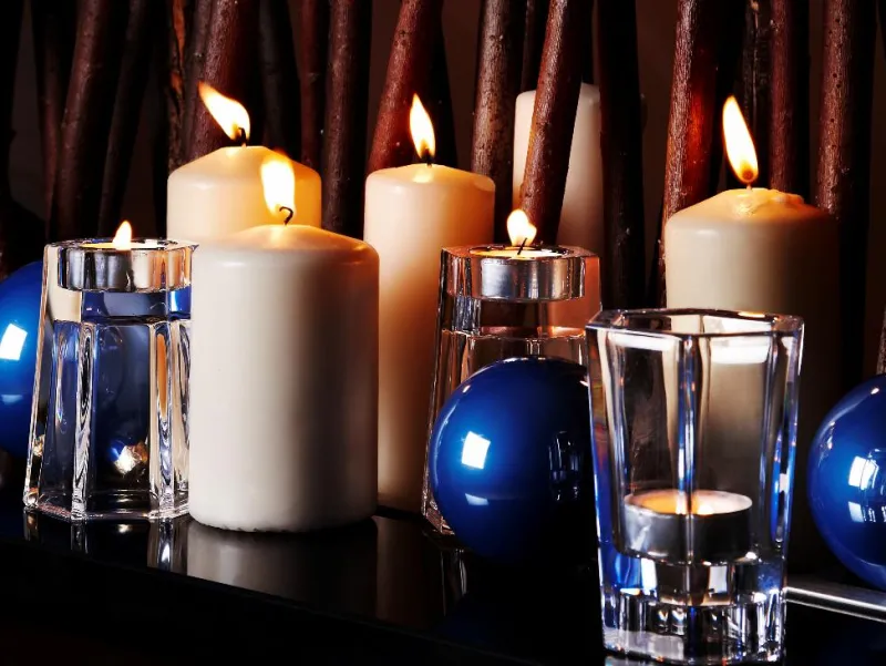 Kerzenhalter^German Crystal Teelichthalter Lucio 5cm