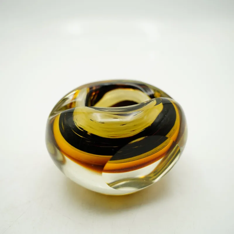 Ostern|Ostern^Cristalica Teelichthalter Murano-Stil Rund Höhe ca. 8,5cm Handarbeit