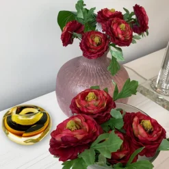 Ostern|Ostern^Cristalica Teelichthalter Murano-Stil Rund Höhe ca. 8,5cm Handarbeit