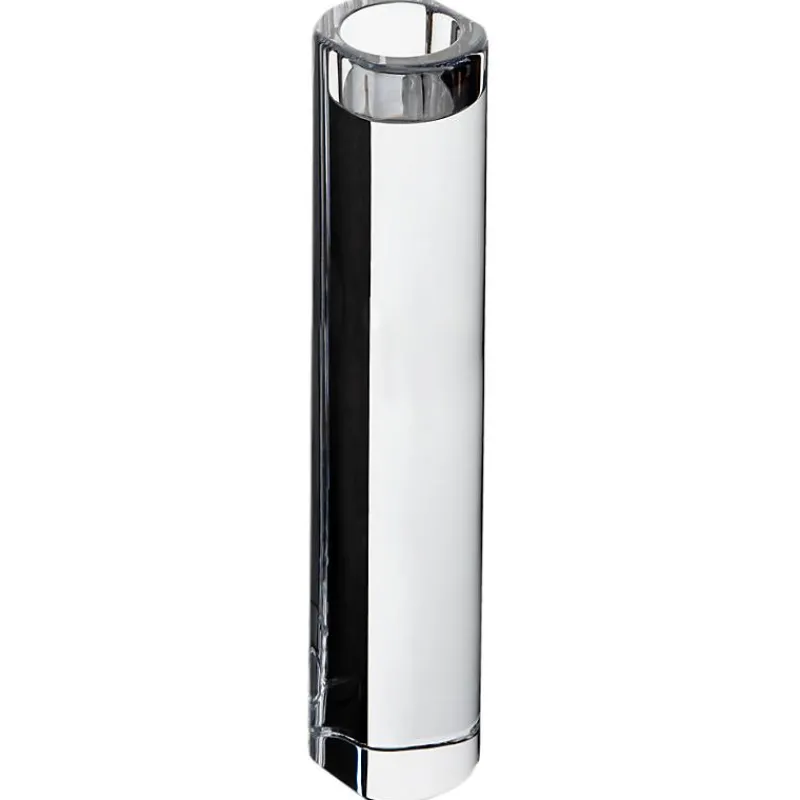 Kerzenhalter^Fan Unikate Teelichthalter Skyline 30cm, Transparent, aus Bleikristall