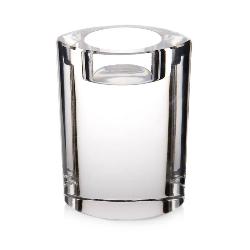 Kerzenhalter^German Crystal Teelichthalter Starlight 10cm, transparent aus Bleikristall