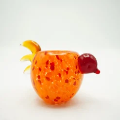 Halloween|Ostern^Cristalica Teelichthalter Vogel Glas Höhe ca. 12cm Handarbeit