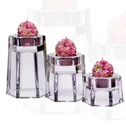 Geburtstag|Kerzenhalter^Cristalica GmbH Teelichthalter-Set Lucio mit Geschenkverpackung