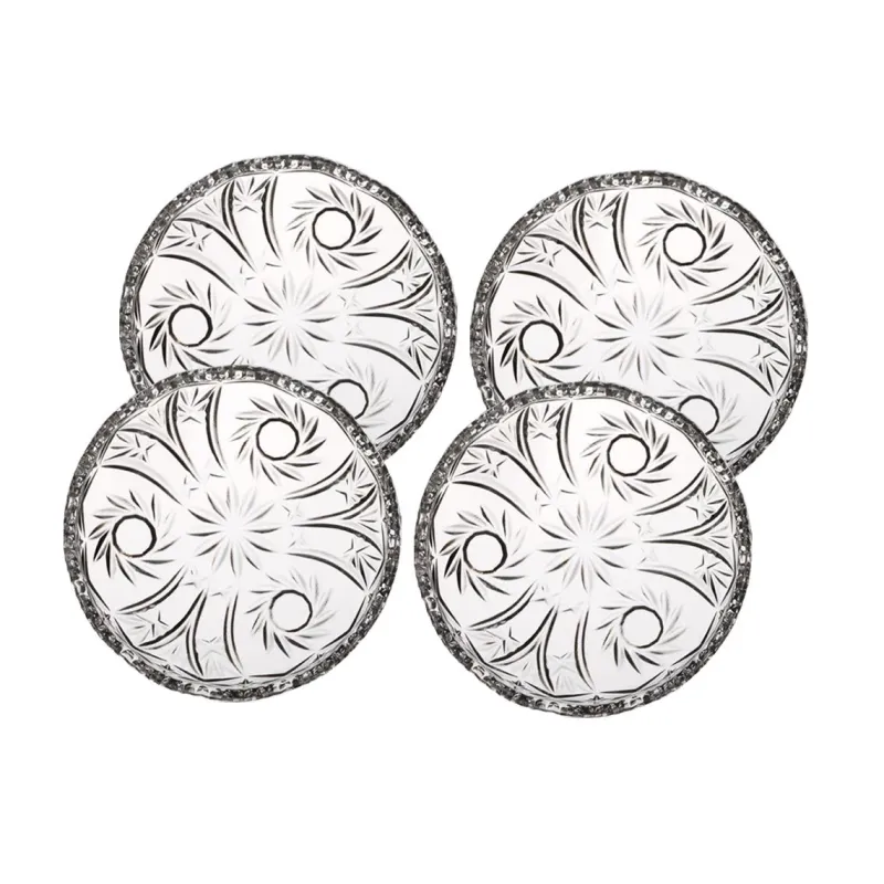 Teller & Platten^Cristalica Teller aus Bleikristall 4er Set (16cm)