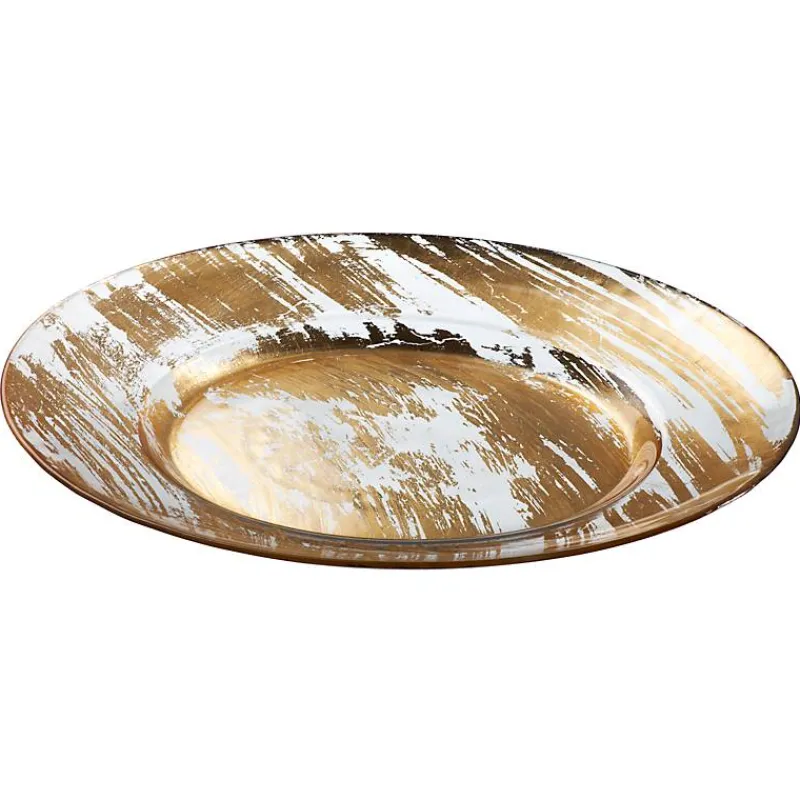 Glasteller^Amara Design Teller "Golden Dust" (26,5cm)