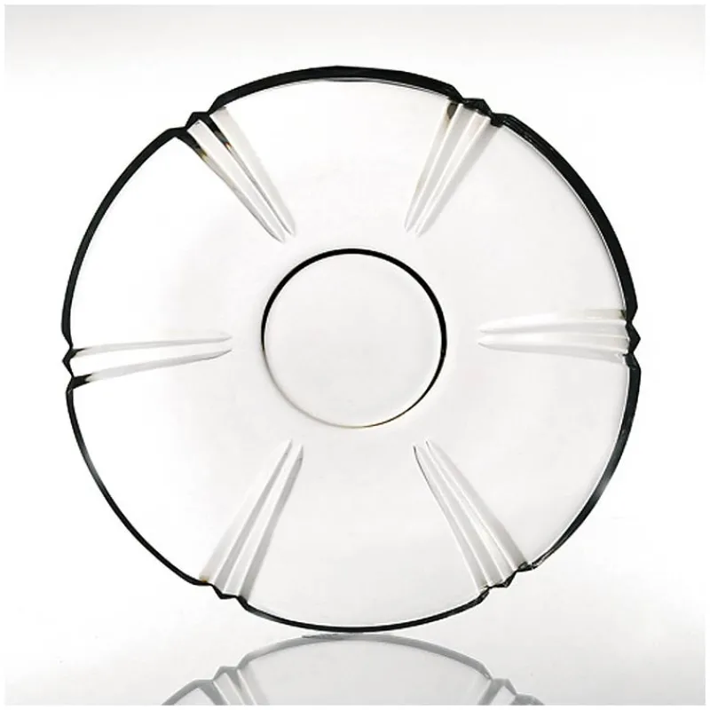 Teller & Platten^German Crystal Teller Nadine 28cm, Transparent, aus Bleikristall