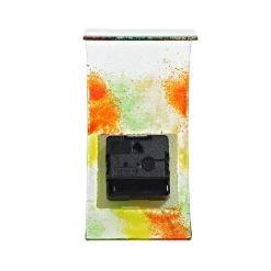 Uhren^Cristalica Tischuhr Gelbe Welle 