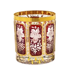 Saft- & Wassergläser^Cristalica Kingdom Trinkbecher getäfelt "Ruby Grape" (250ml)