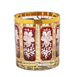 Saft- & Wassergläser^Cristalica Kingdom Trinkbecher getäfelt "Ruby Grape" (250ml)