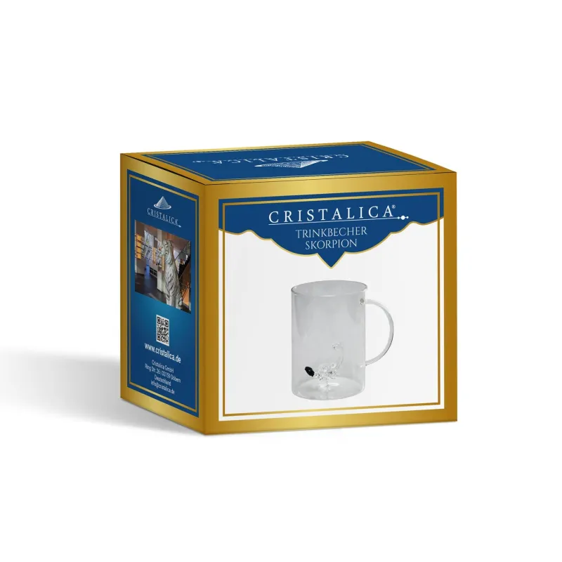 Valentienstag|Frauen^Cristalica Trinkbecher mit Henkel und Sternzeichen, Handarbeit