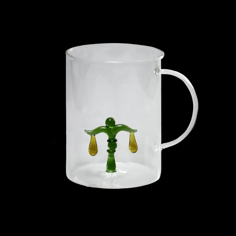 Valentienstag|Frauen^Cristalica Trinkbecher mit Henkel und Sternzeichen, Handarbeit