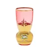 Saft- & Wassergläser^Art Glass Trinkbecher Red Queen 250 ml, Rot/Gold, aus Glas