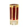 Saft- & Wassergläser^Art Glass Trinkbecher Red Queen 280 ml, Rot/Gold, aus Glas